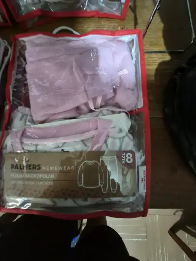 Pijama micropolar rosa para mujer Palmers - miniatura 2