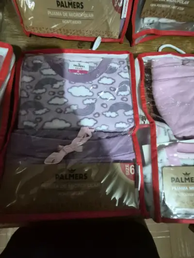 Pijama micropolar rosa para mujer Palmers - miniatura 3