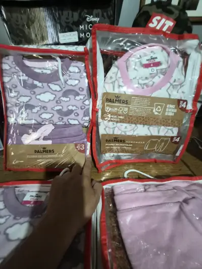 Pijama micropolar rosa para mujer Palmers - miniatura 4