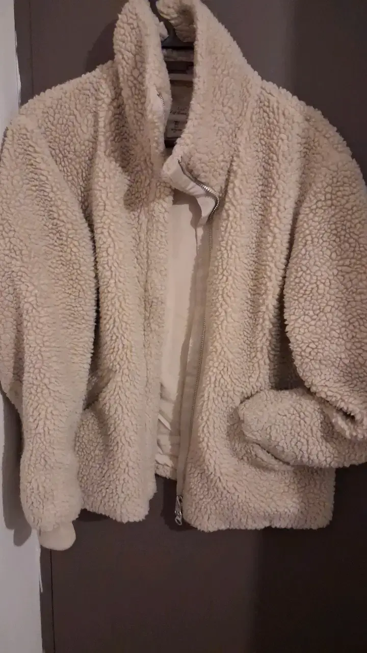 Chaqueta chiporro beige con cierre L -Xl - 1