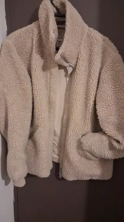 Chaqueta  chiporro beige con cierre L -Xl - miniatura 1
