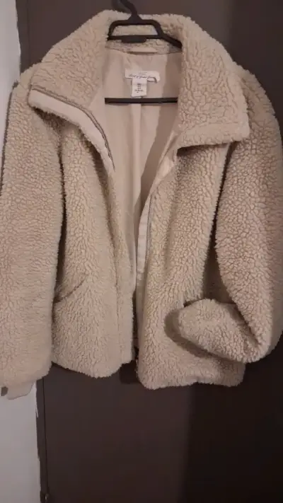 Chaqueta  chiporro beige con cierre L -Xl - miniatura 6