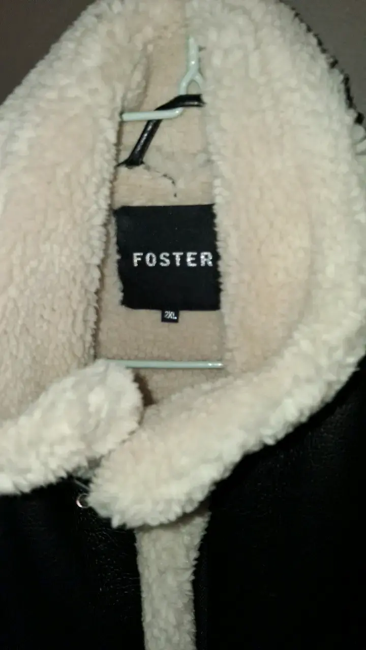 Chaqueta de cuero sintético c forro de lana Foster - 4