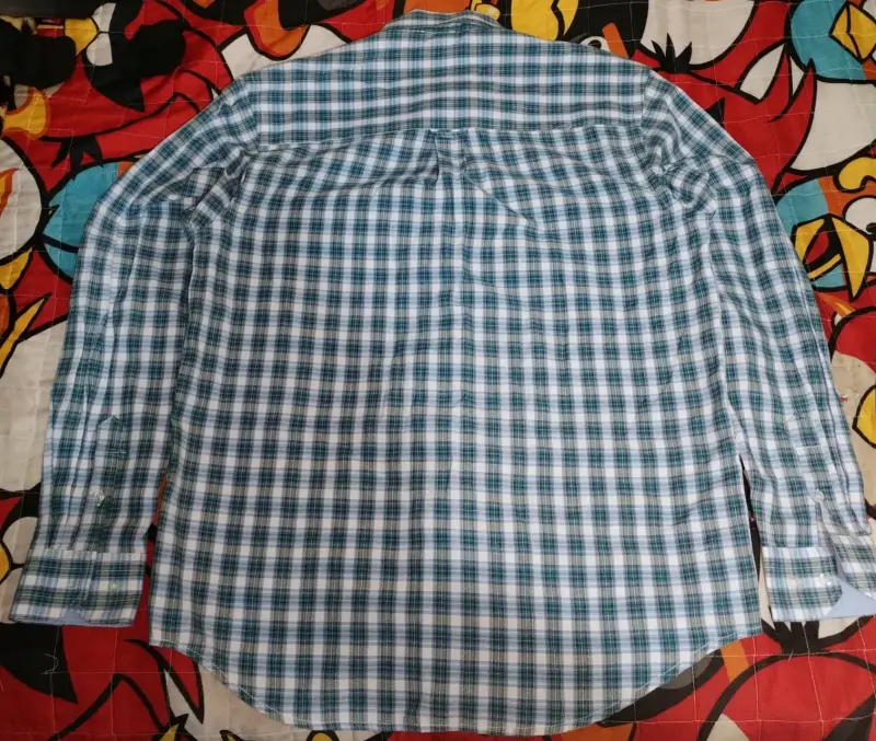 Camisa a cuadros de hombre en tonos azules - 2
