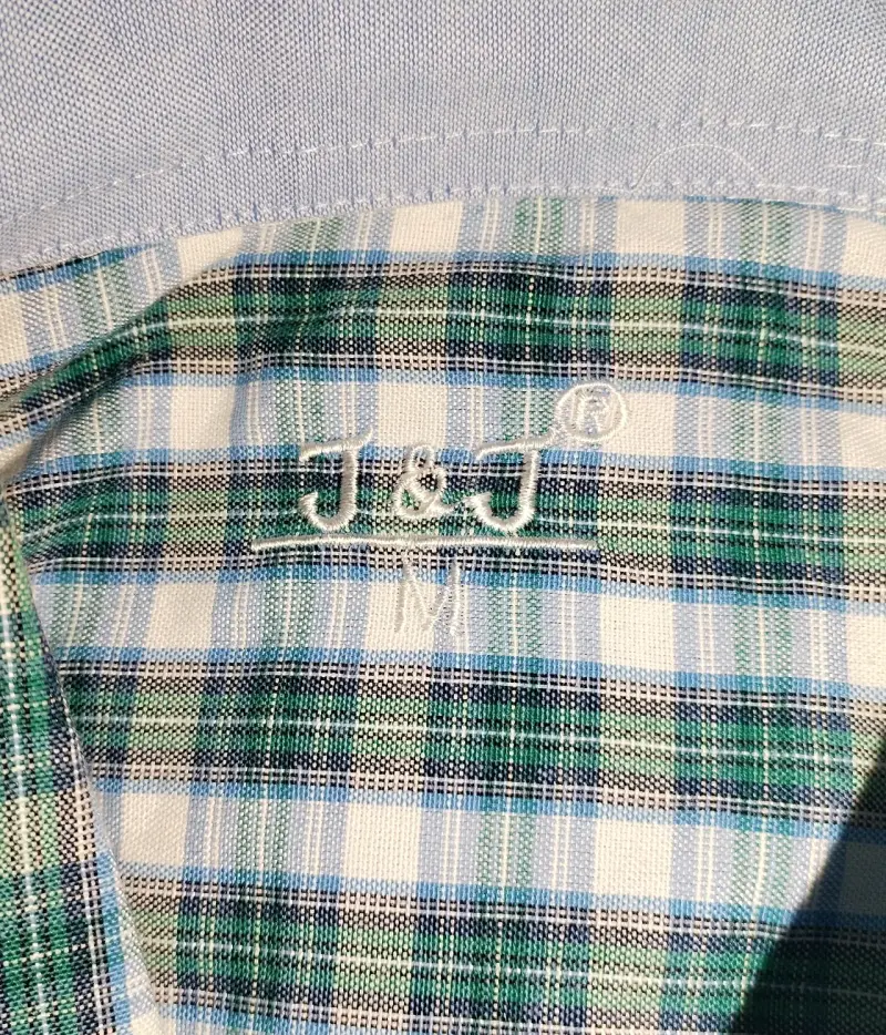 Camisa a cuadros de hombre en tonos azules - 3