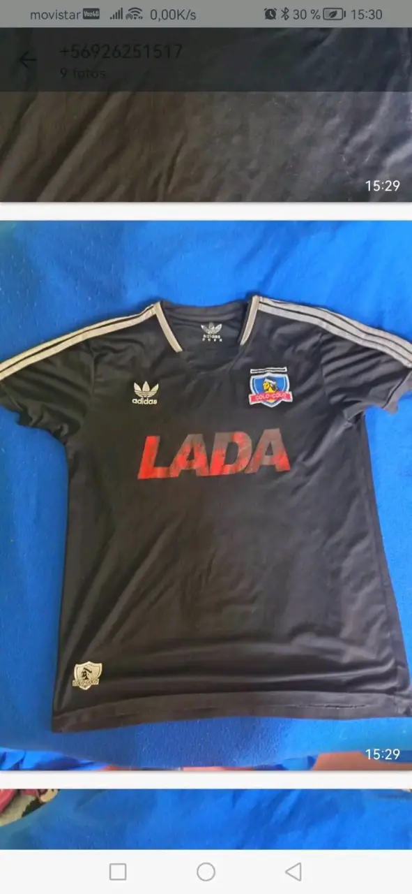 Camiseta retro Colo-Colo Adidas negra - 1