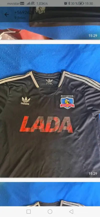 Camiseta retro Colo-Colo Adidas negra - miniatura 4