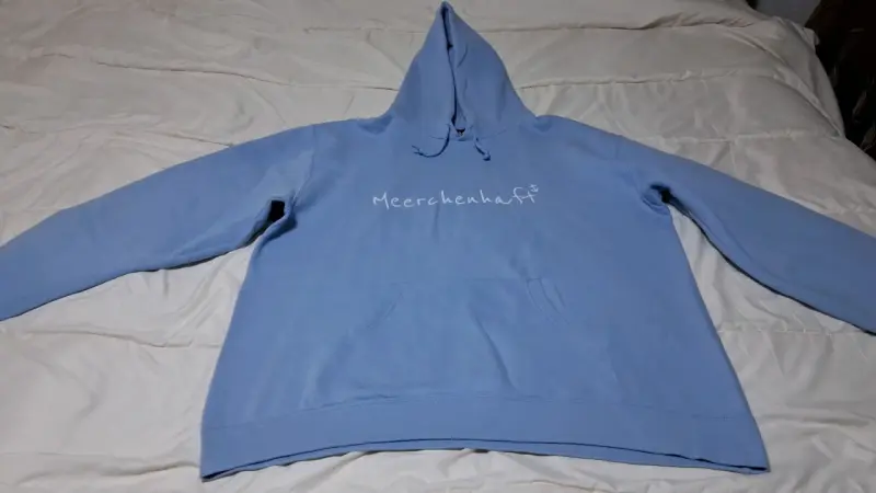 Polerón azul claro con capucha para hombre - 4