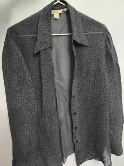 Camisa gris estampada Zara para hombre - miniatura 1