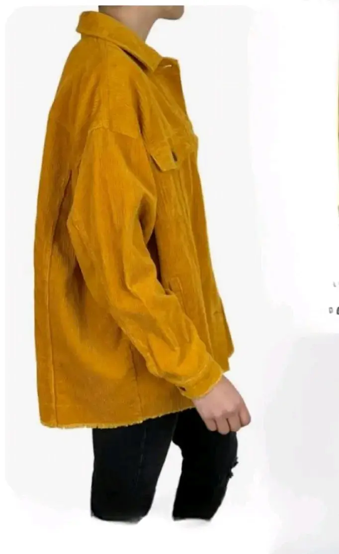 Chaqueta de pana mostaza para mujer - 2