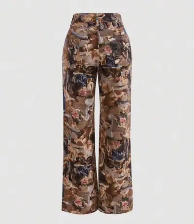 Pantalones estampados de arte renacentista - miniatura 2