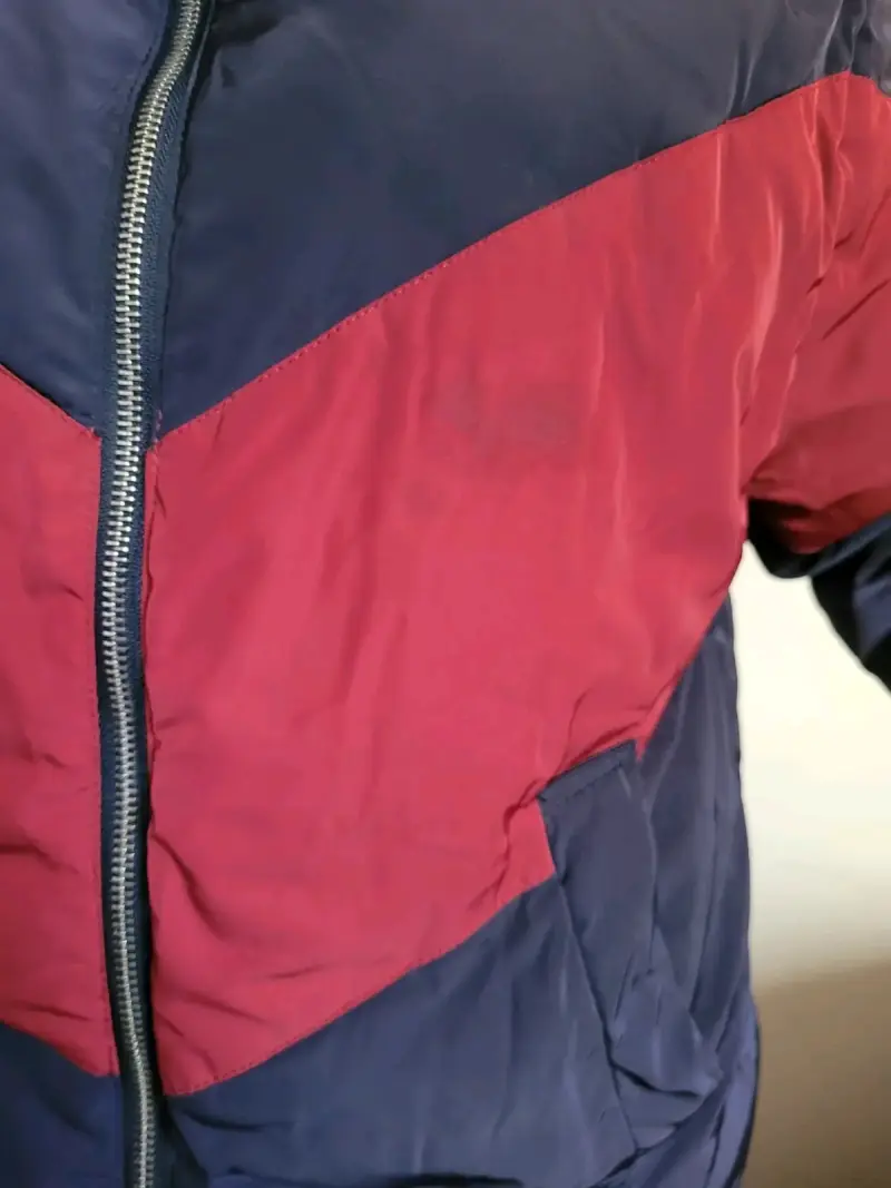 Chaqueta acolchada bicolor para invierno - 3