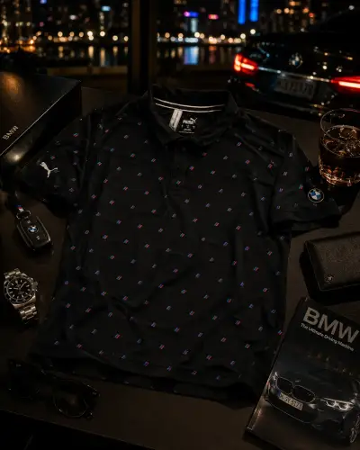 Polera Polo Negra Puma BMW para Hombre - miniatura 1