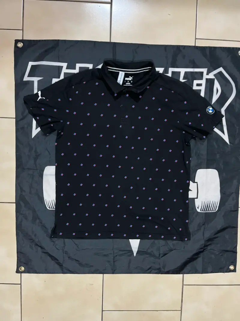 Polera Polo Negra Puma BMW para Hombre - 2