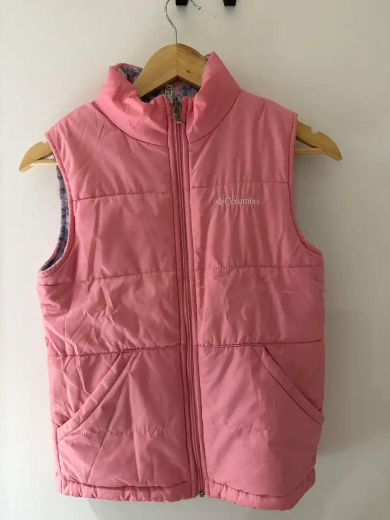 Chaleco sin mangas Columbia rosa para niña - 1