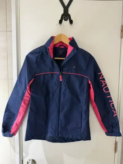 Cortaviento  Nautica azul y rosa para niña - miniatura 1