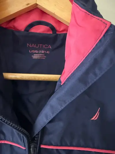 Cortaviento  Nautica azul y rosa para niña - miniatura 2