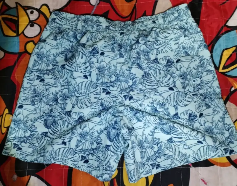 Short de baño estampado tropical para hombre - 2