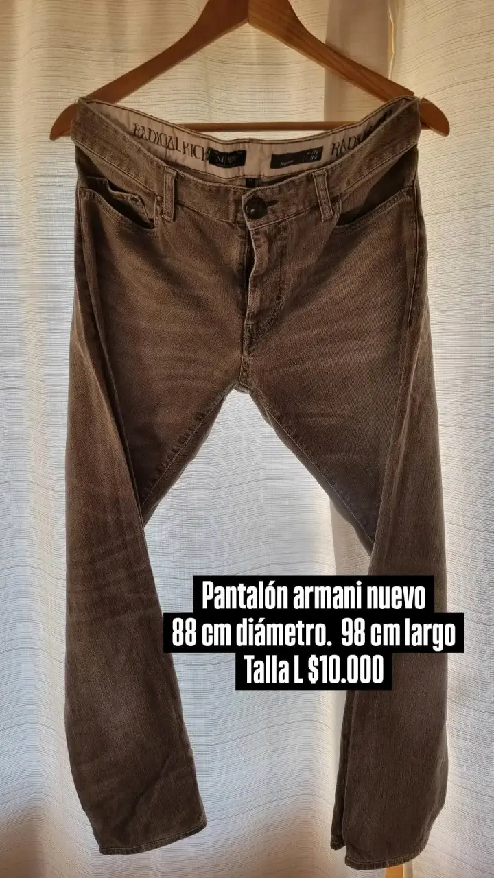 Pantalón Armani marrón nuevo talla L