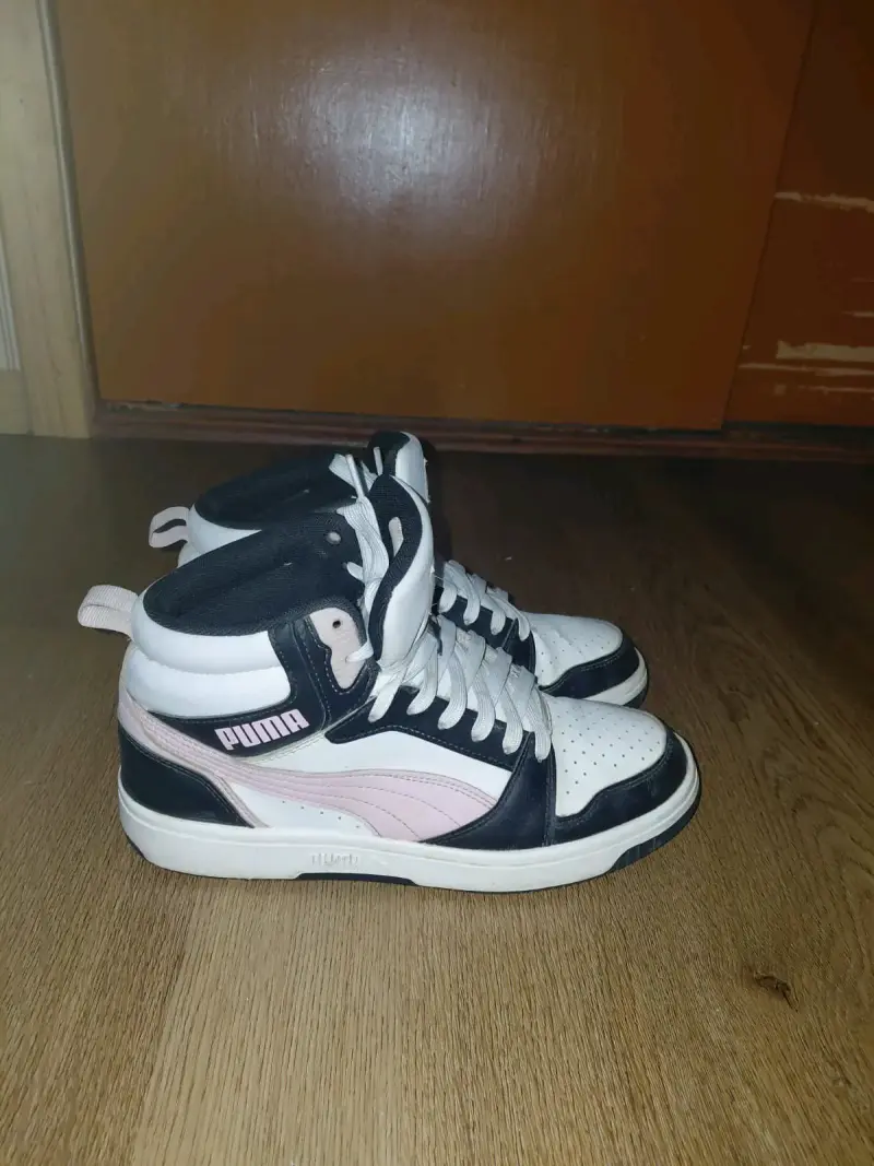 Zapatillas deportivas Puma blancas y negras - 2