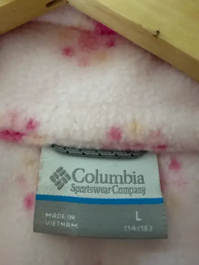 Chaqueta polar Columbia para niña color rosa - miniatura 3