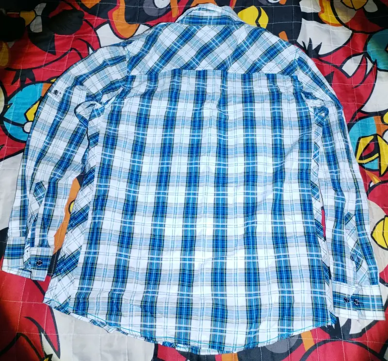 Camisa Hombre Pitman Design Cuadrillé Azul - 2