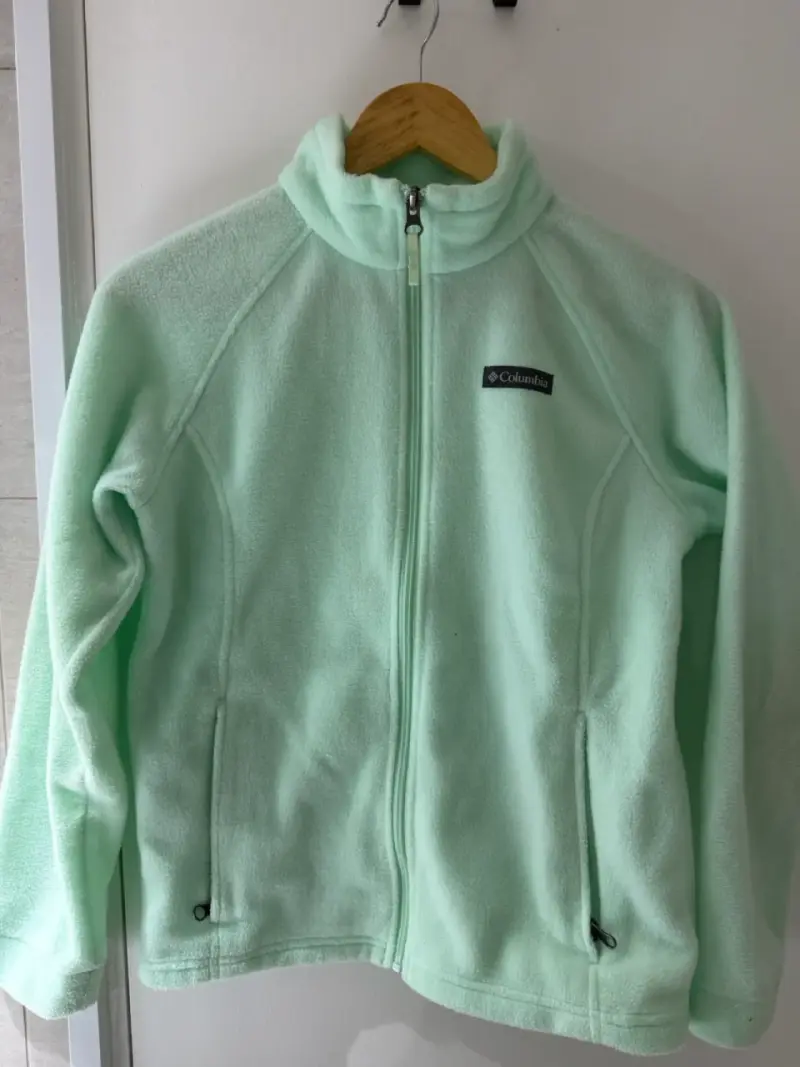 Chaqueta polar Columbia verde menta para niña - 1