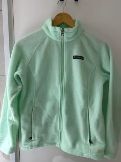 Chaqueta polar Columbia verde menta para niña - miniatura 1