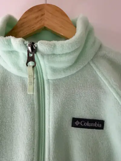 Chaqueta polar Columbia verde menta para niña - miniatura 2