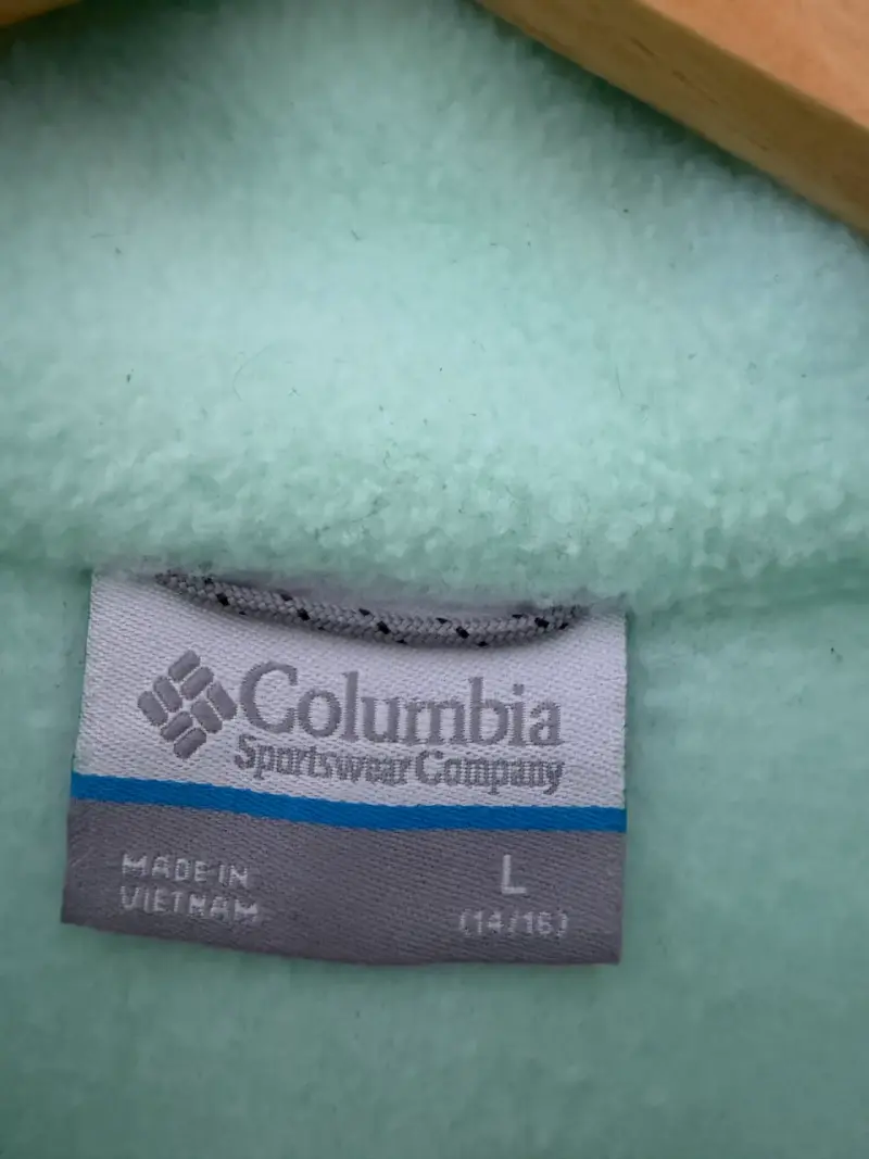 Chaqueta polar Columbia verde menta para niña - 3