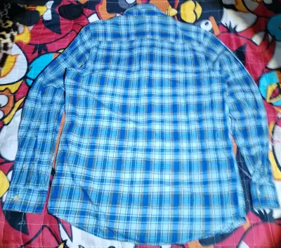 Camisa Cuadrillé Azul Hombre - miniatura 2