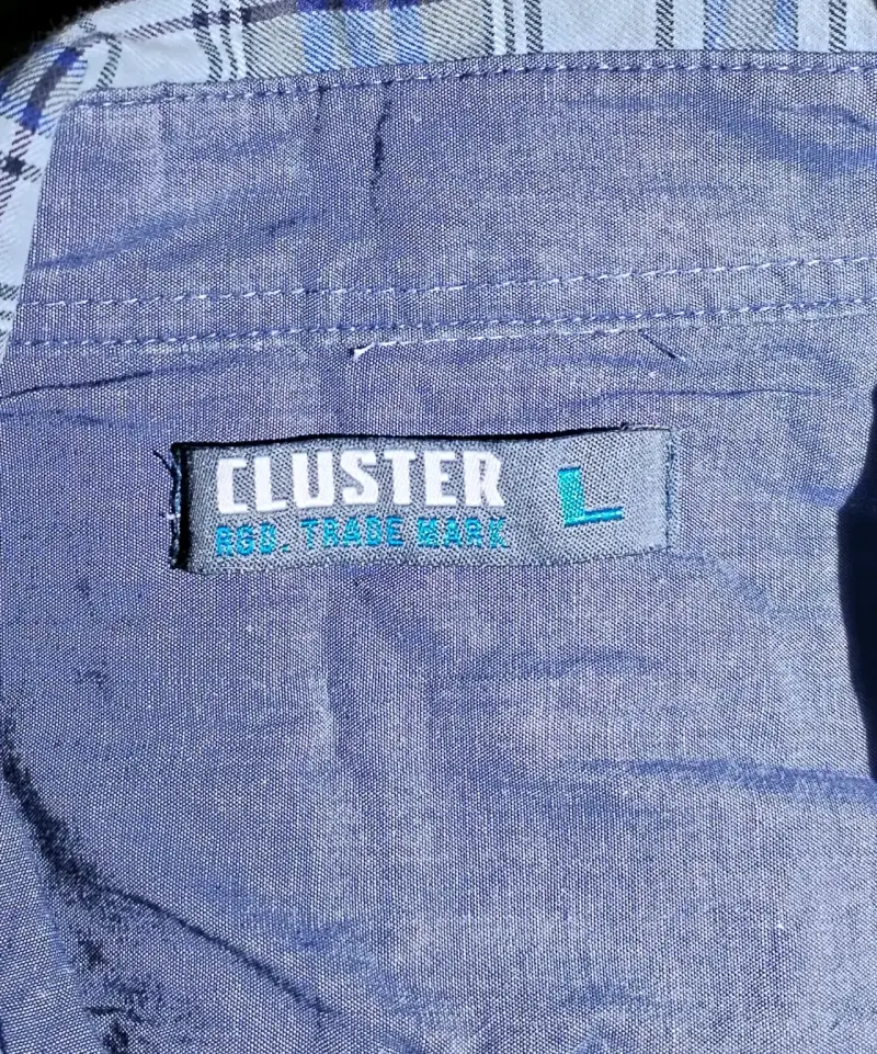 Camisa Cuadrillé Azul Hombre - 3