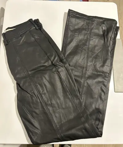 Pantalones estilo cuero corte WIDE LEG - miniatura 1