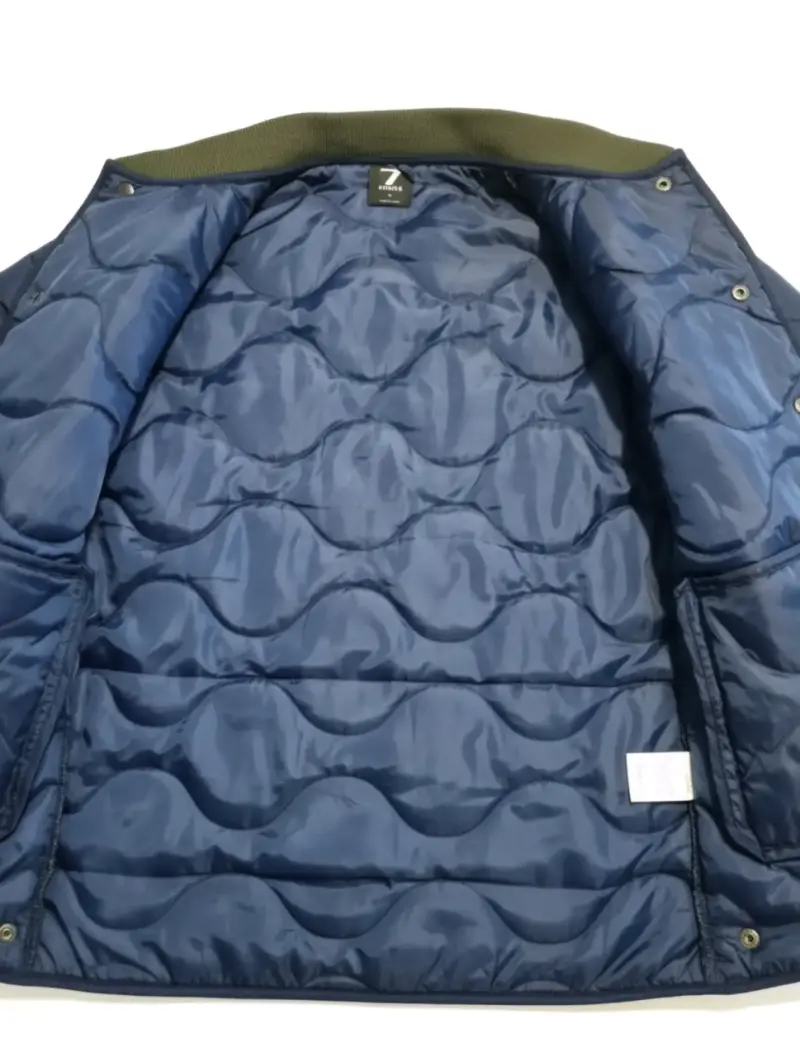 Chaqueta acolchada azul marino para hombre - 4