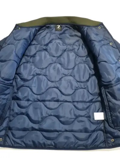 Chaqueta acolchada azul marino para hombre - miniatura 4