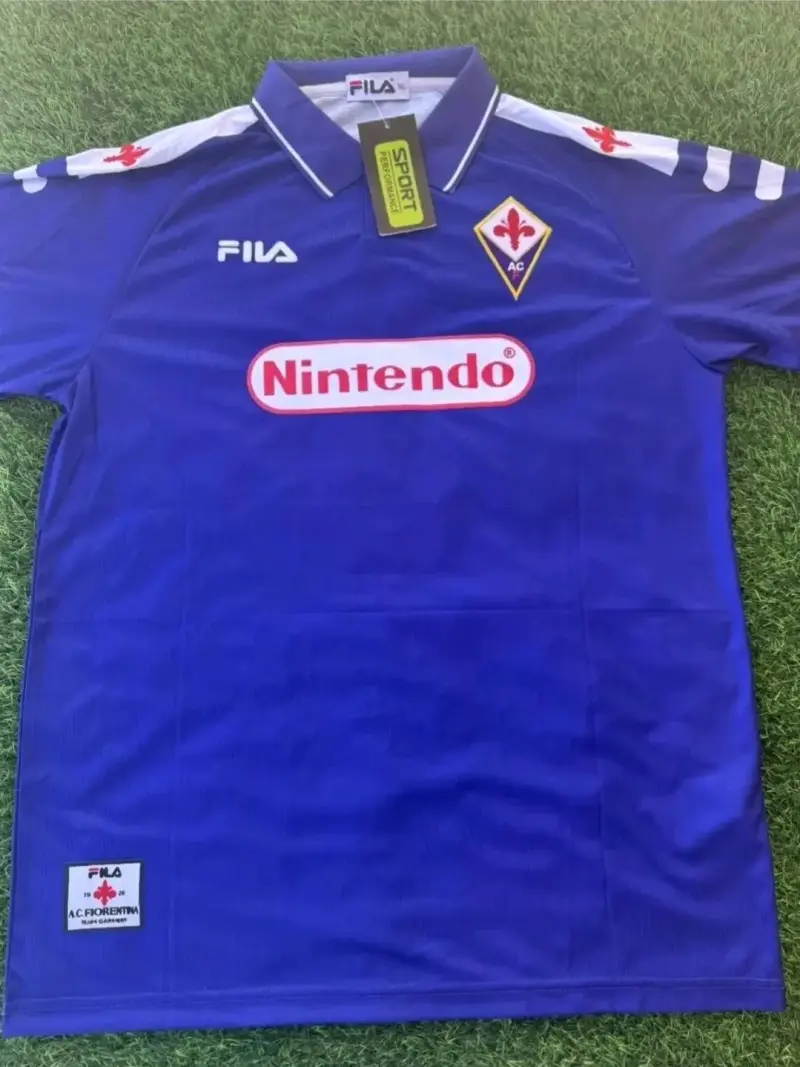 Camiseta Fiorentina nintendo 1998 " Batistuta 9 " - 1