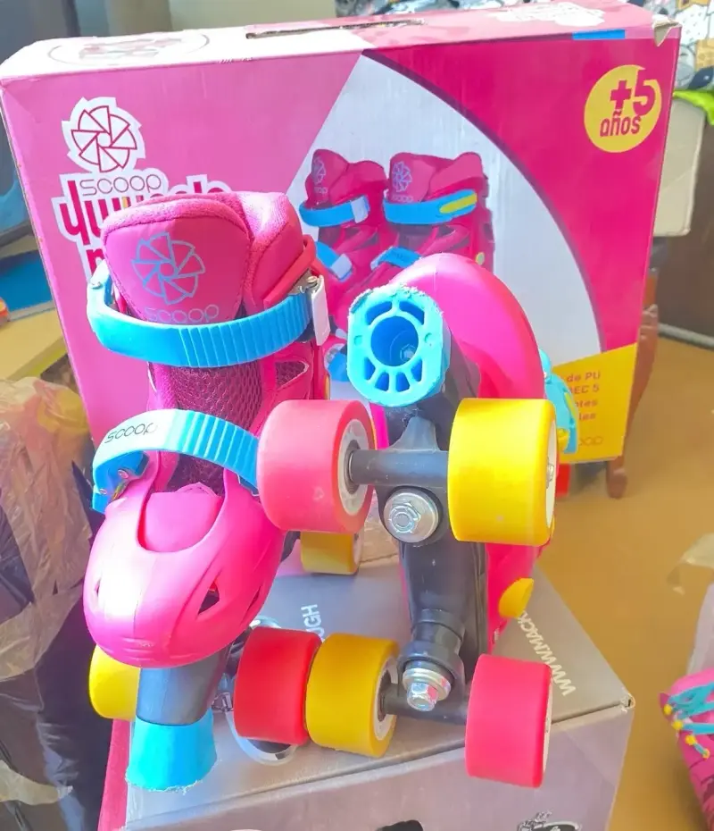 Patines ajustables para niños Scooop rosados