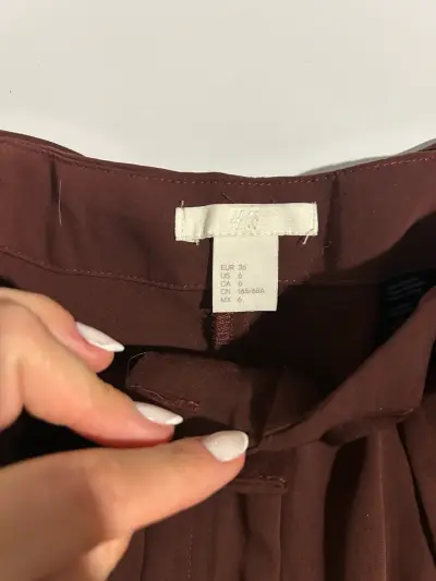 Pantalón de tela con lazo - miniatura 3