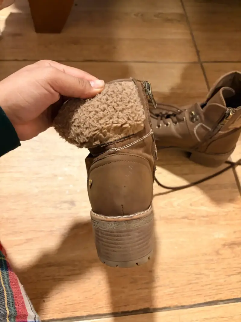 Botas de cuero marrón para hombre - 4