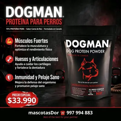 Proteína para perros Dogman sabor carne de res - miniatura 1