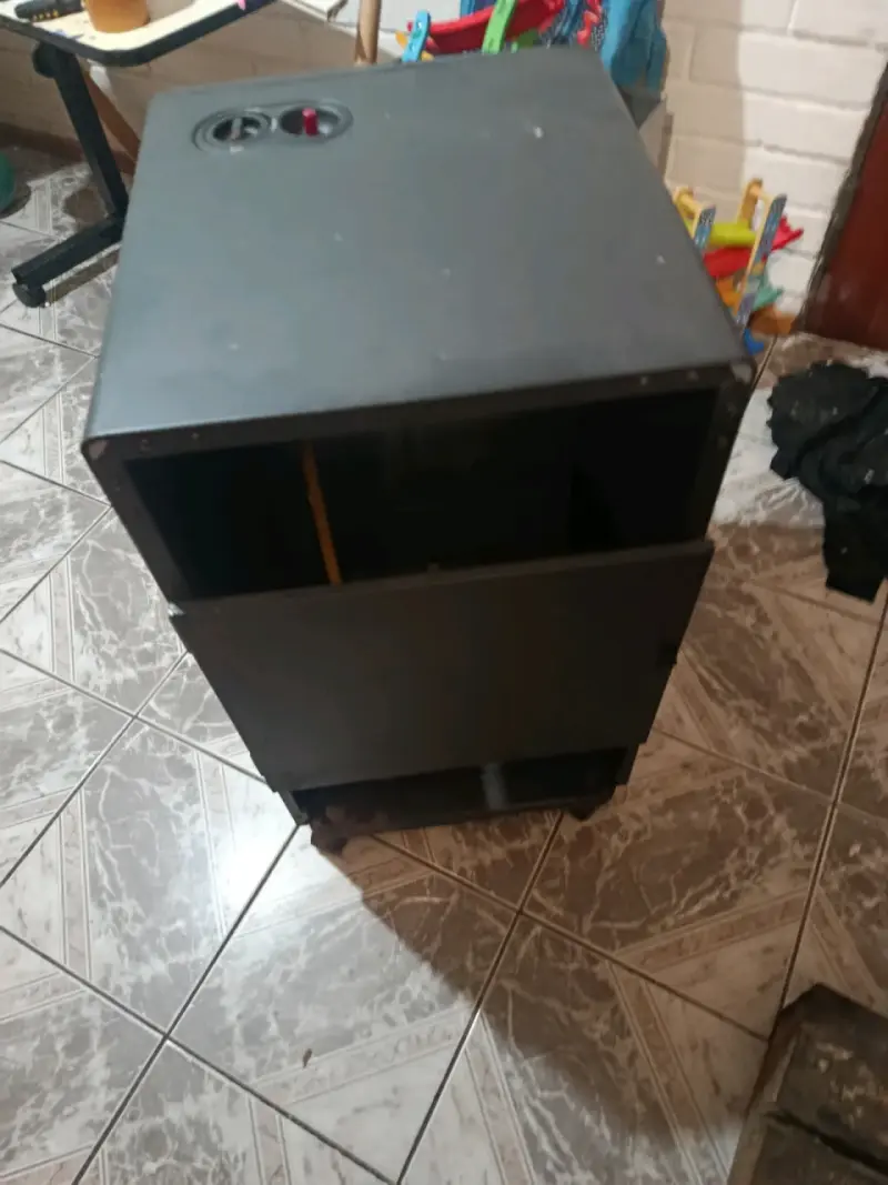 Estufa a gas portátil con ruedas - 1