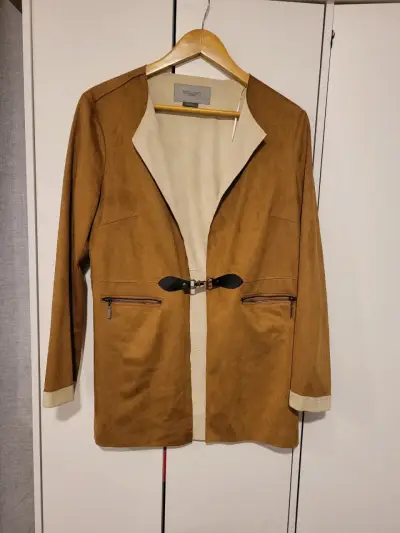 Chaqueta de gamuza marrón Apology para mujer - miniatura 1