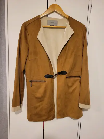 Chaqueta de gamuza marrón Apology para mujer - miniatura 3