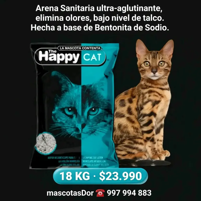 Arena Sanitaria Ultra-Aglutinante para Gatos 18kg