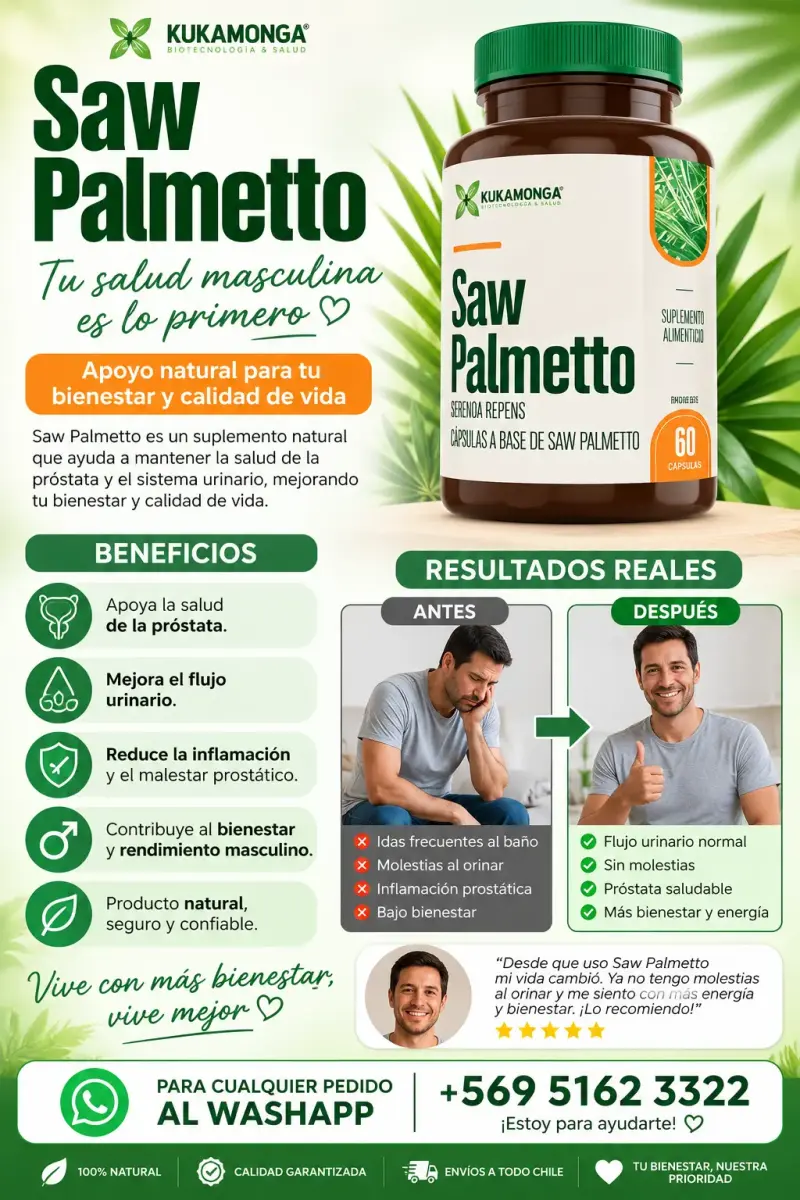 Suplemento Saw Palmetto para salud masculina - 1