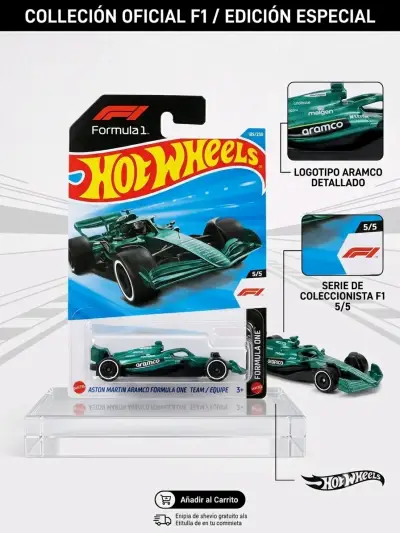 Hot Wheels F1 Aston Martin Aramco Edición Especial - miniatura 1