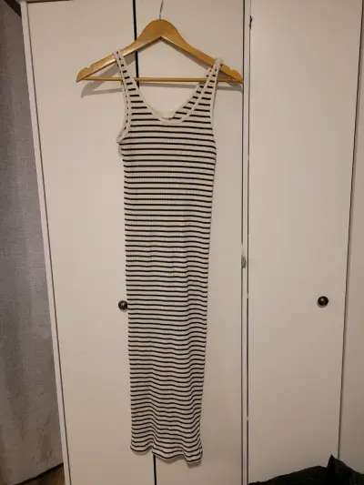 Polera sin mangas a rayas H&M talla S - miniatura 2