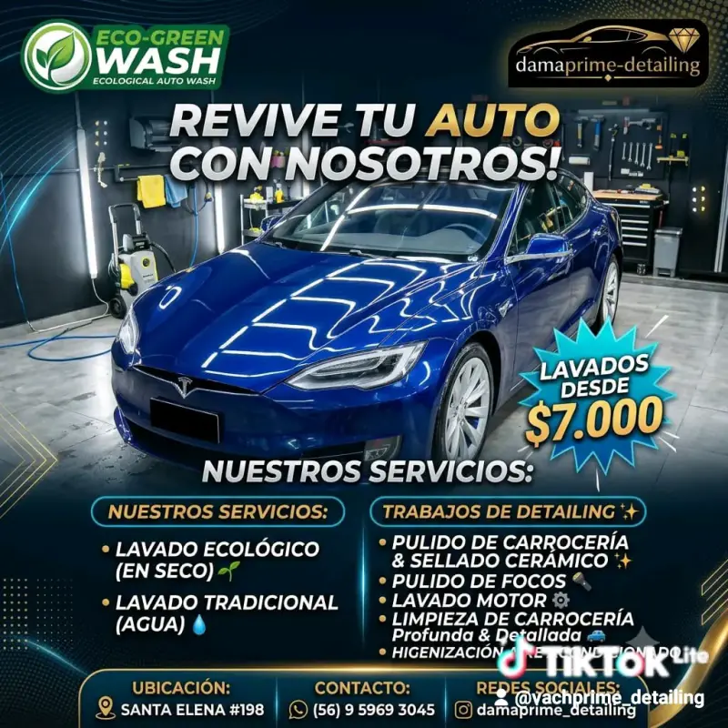 Servicio de Lavado Ecológico para Autos