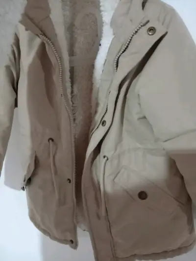 Parka beige niña talla8 - miniatura 1