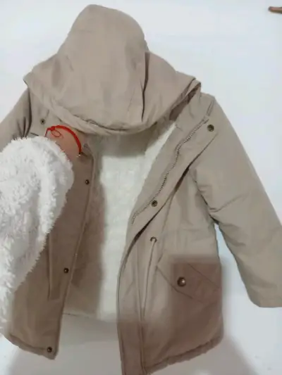 Parka beige niña talla8 - miniatura 2